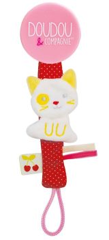 DC3424CHAT - Schnullerkette Vanille/Erdbeere - Cat