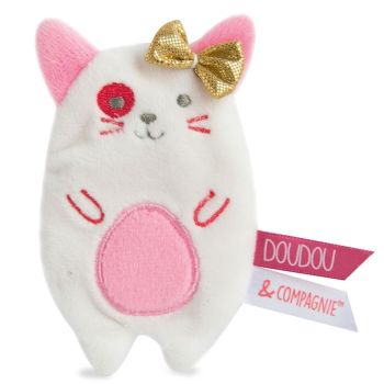 DC3426CHATN - Vanille-/Erdbeer-Clip - Katze (mit goldener Schleife)