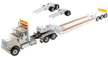 DCM71015 - INTERNATIONAL HX520 6x4 weiß und XL120 Tiefladeranhänger