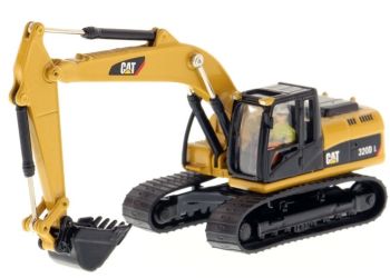 DCM85262 - CATERPILLAR 320D Raupenbagger mit Fahrer und Metallbox.