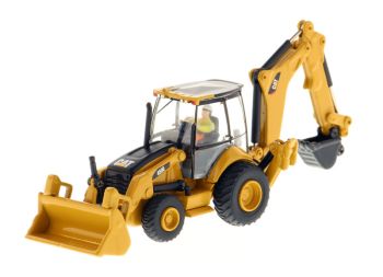 DCM85263 - CATERPILLAR 450E Baggerlader mit Fahrer und Metallkiste