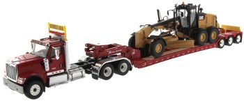 DCM85598 - INTERNATIONAL HX520 6x4 und Geräteanhänger XL120 mit CAT-Grader