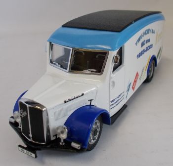 THO5333 - SAURER 3CT1D Van 61 Sondermodell 20 Jahre mit Autominiatur-Herstellerdekor