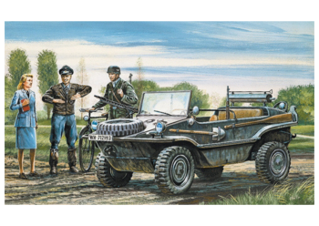 ITA0313 - Schwimmwagen zum zusammenbauen und lackieren