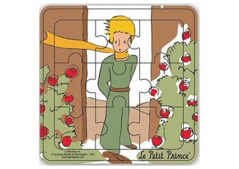 MGM865007-D - Puzzle Holzrahmen 9 Teile DER KLEINE PRINZ von vorne.