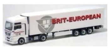HER280384 - MAN TGA mit BRIT EUROPEAN Planenauflieger
