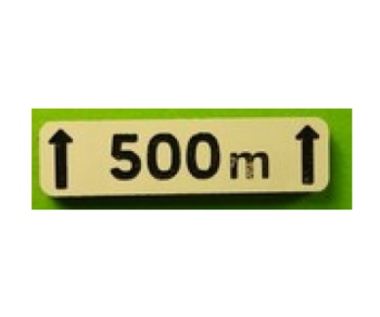 MCD-026 - Beschilderungsschild über 500 m – als Bausatz