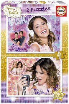 EDU16189 - 2 Puzzles 100 Teile VIOLETTA 40 x 28 cm