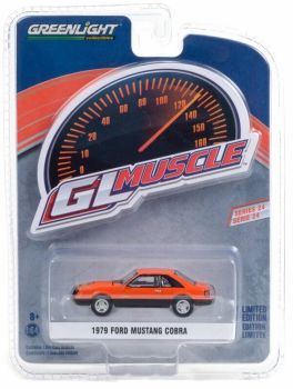 GREEN13290-C - FORD Mustang Cobra 1979 orange GL Muscle Series im Blister verkauft