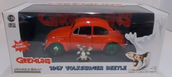 GREEN18231VERTE - VOLKSWAGEN Beetle 1967 von Billy Peltzer aus dem Film Gremlins grüne Felgen Grüne Metallversion mit Gizmo-Figur inklusive