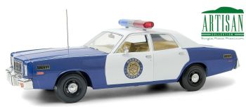 GREEN19096 - PLYMOUTH Fury 1975 Osage County Sheriff blau und weiß