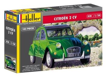 HER80765 - CITROEN 2CV-Modell zum Bauen und Lackieren Farbe und Kleber nicht enthalten