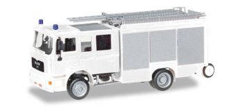 HER012898 - MAN 4x2 M2000 HLF 20 weißes Feuerwehrauto im Bausatz