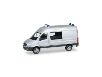 HER012959 - Bausatz MERCEDES Sprinter Polizei grau zum Zusammenbauen