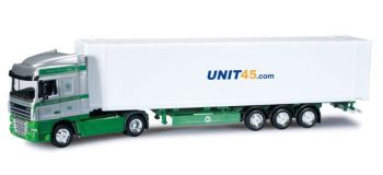 HER302623 - DAF XF 105 SC 4x2 mit Halbcontainer 3 Achsen und Container UNIT45 - EKB CONTAINER