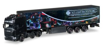 HER307000 - SCANIA R TL 6x4 Transport John Vonk mit 3-achsigem Kühlkoffer-Sattelzug.