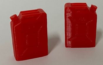 IP51 - 2 x rote Benzinkanister – in Miniatur
