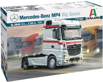 ITA3948 - MERCEDES BENZ Actros MP4 Big Space 4x2 Modell zum Zusammenbauen und Lackieren