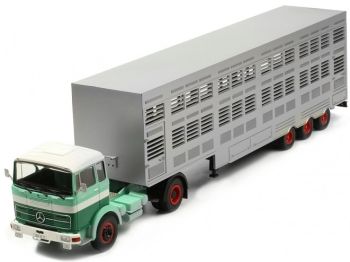 IXOTTR008 - MERCEDES BENZ LPS 1632 1970 4x2 und Viehanhänger
