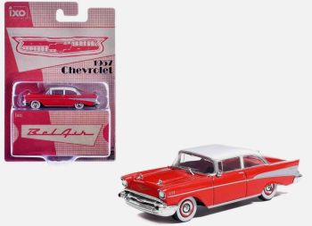 IXO-IA64008 - CHEVROLET Bel-Air 1957 Rot/Weiß (Blisterverpackung)