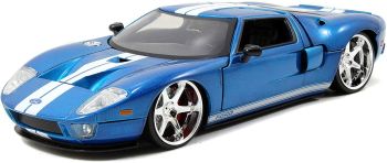 JAD253203013 - FORD GT 2005 Fast And Furious blau mit weißen Streifen