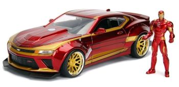 JAD253225003 - CHEVROLET Chevy Camaro IRON MAN Marvel Avengers mit Figur enthalten
