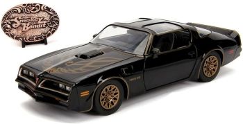JAD253255001 - Schwarzer 1977er PONTIAC Firebird aus der Smokey & Bandit Serie mit Gürtelschnalle