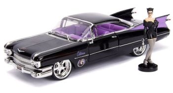 JAD253255006 - CADILLAC Coupé Deville 1959 DC Comics Catwoman mit Figur enthalten