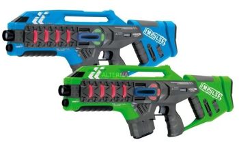JAM410084 - 2 blaue und grüne Laserimpulsgewehre