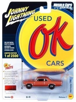 JLMC032B-A - 1964 PONTAC GTO Sunburst Rot aus der MUSCLE CARS Serie 2023, Blisterverpackung