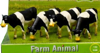 KID571967 - Lot von 4 HOLSTEIN-Kühen Maßstab: 1/50