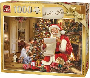 KING05767 - Puzzle 1000 Teile Die Weihnachtsliste