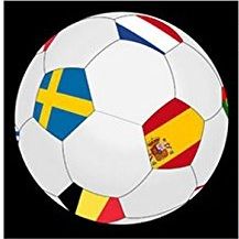 LPB22290 - Aufblasbarer Fußball - EURO 2016 - 25 cm