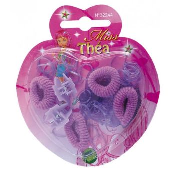 LPB32244 - Miss Théa Accessoires für Haare Pink oder Lila - Zufällige Farbe
