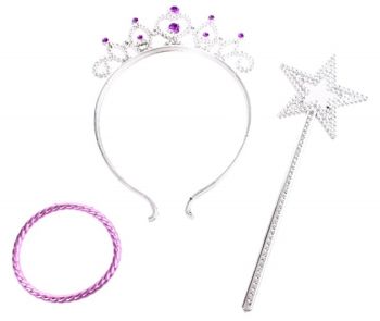 LPT12079 - Lot von 6 Kronen; 6 Armbändern und 6 Essstäbchen