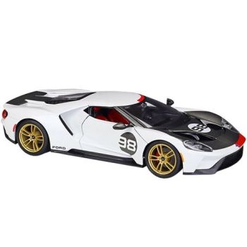 BUR41165 - FORD GT #98 Heritage Collection 2018 weiß und schwarz