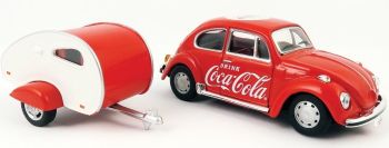 MCITY440032 - VOLKSWAGEN Käfer COCA COLA 1967 mit Mini-Werbekarawane