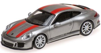 MNC870066221 - PORSCHE 911 R 2016 grau mit roten Streifen