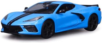 MST31527B - 2020 CHEVROLET Corvette Stingray Coupé Z51 blau mit schwarzen Streifen