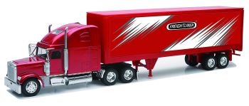 NEW12783 - FREIGHTLINER 6x4 rot mit starrer Semi-Box-FREIGHTLINER-Kennzeichnung