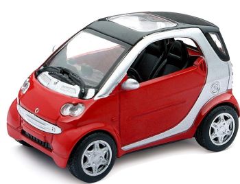 NEW19213E - SMART Fortwo rot mit schwarzem Dach