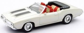 NEW48013N - OLDSMOBILE 442 W-30 1970 graue Cabrio-Motorhaube mit schwarzen Streifen