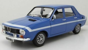 NOREV185210 - RENAULT 12 Gordini 1972 blau von Frankreich mit weißen Streifen
