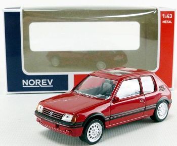 NOREV471713 - PEUGEOT 205 GTI 1986 roter Vallelunga aus dem Jet-Car-Spiel