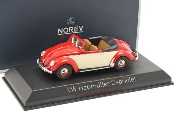 NOREV840022 - VOLKSWAGEN Beatle Cabriolet offen 1949 rot und beige