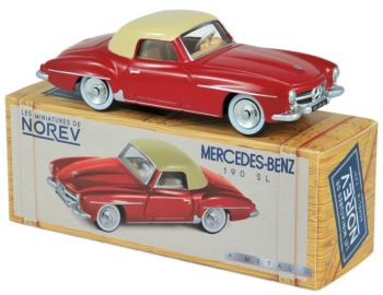 NOREVCL3512 - MERCEDES BENZ 190 SL 1956 rotbeiges Dach