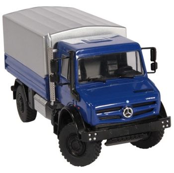 NZG9111/20 - MERCEDES BENZ UNIMOG U5000 blauer Pritschentransporter