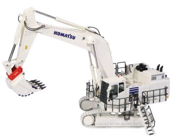 NZG9992/01 - KOMATSU PC1250 Bagger mit Schnellwechsler Weiß