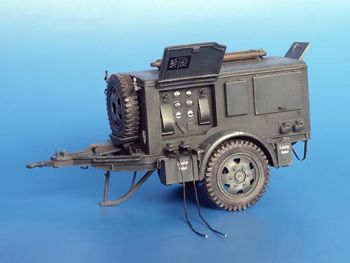 PLS259 - Deutsches SD AH 24 Stromaggregat im Bausatz zum Zusammenbauen und Bemalen für Diorama-Aufkleber vorhanden