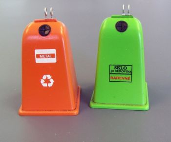 PLS435 - Miniatur-Recyclingbehälter zum Zusammenbauen und Bemalen